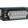 Mexen Vintis 10x żarówka filament LED E27, G80, 4W, Ciepła - 2200K, 280 lm, smoke - L155-E27-0422-70x10
