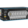 Mexen Vintis 10x żarówka filament LED E27, G80, 4W, Ciepła - 2700K, 300 lm, smoke - L155-E27-0427-70x10