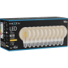 Mexen Vintis 10x żarówka filament LED E27, G80, 6W, Ciepła - 2200K, 600 lm, amber - L155-E27-0622-50x10
