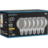 Mexen Vintis 6x żarówka filament LED E27, G80, 8W, Ciepła - 2200K, 600 lm, smoke - L155-E27-0822-70x06