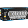 Mexen Vintis 10x żarówka filament LED E27, G80, 8W, Ciepła - 2700K, 680 lm, smoke - L155-E27-0827-70x10