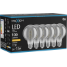 Mexen Vintis 6x żarówka filament spirala LED E27, G80, 2W, Ciepła - 2200K, 100 lm, smoke - L165-E27-0222-70x06