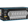 Mexen Vintis 10x żarówka filament spirala LED E27, G80, 2W, Ciepła - 2200K, 100 lm, smoke - L165-E27-0222-70x10