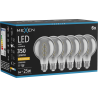 Mexen Vintis 6x żarówka filament spirala LED E27, G80, 6W, Ciepła - 2200K, 350 lm, smoke - L165-E27-0622-70x06