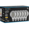 Mexen Vintis 6x żarówka filament spirala LED E27, G80, 6W, Ciepła - 2700K, 400 lm, smoke - L165-E27-0627-70x06