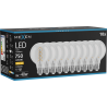 Mexen Vintis 10x żarówka filament spirala LED E27, G80, 8W, Ciepła - 2700K, 750 lm, clear - L165-E27-0827-00x10