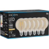 Mexen Vintis 6x żarówka filament LED E27, G95, 2W, Ciepła - 2200K, 180 lm, amber - L157-E27-0222-50x06
