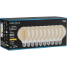 Mexen Vintis 10x żarówka filament LED E27, G95, 4W, Ciepła - 2200K, 400 lm, amber - L157-E27-0422-50x10