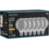 Mexen Vintis 6x żarówka filament LED E27, G95, 4W, Ciepła - 2200K, 280 lm, smoke - L157-E27-0422-70x06