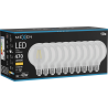 Mexen Vintis 10x żarówka filament LED E27, G95, 4W, Ciepła - 2700K, 470 lm, clear - L157-E27-0427-00x10
