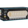 Mexen Vintis 10x żarówka filament LED E27, G95, 4W, Ciepła - 2700K, 400 lm, amber - L157-E27-0427-50x10