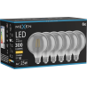 Mexen Vintis 6x żarówka filament LED E27, G95, 4W, Ciepła - 2700K, 300 lm, smoke - L157-E27-0427-70x06