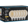Mexen Vintis 6x żarówka filament LED E27, G95, 6W, Ciepła - 2200K, 600 lm, amber - L157-E27-0622-50x06