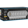 Mexen Vintis 10x żarówka filament LED E27, G95, 6W, Ciepła - 2200K, 450 lm, smoke - L157-E27-0622-70x10
