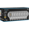 Mexen Vintis 10x żarówka filament LED E27, G95, 6W, Ciepła - 2700K, 510 lm, smoke - L157-E27-0627-70x10