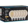 Mexen Vintis 6x żarówka filament LED E27, G95, 8W, Ciepła - 2200K, 750 lm, amber - L157-E27-0822-50x06