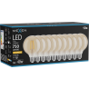Mexen Vintis 10x żarówka filament LED E27, G95, 8W, Ciepła - 2200K, 750 lm, amber - L157-E27-0822-50x10