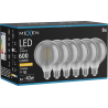 Mexen Vintis 6x żarówka filament LED E27, G95, 8W, Ciepła - 2200K, 600 lm, smoke - L157-E27-0822-70x06