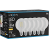 Mexen Vintis 6x żarówka filament LED E27, G95, 8W, Ciepła - 2700K, 1055 lm, clear - L157-E27-0827-00x06