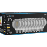 Mexen Vintis 10x żarówka filament LED E27, G95, 8W, Ciepła - 2700K, 680 lm, smoke - L157-E27-0827-70x10