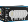 Mexen Vintis 6x żarówka filament LED E27, G95, 8W, Neutralna - 4000K, 1055 lm, clear - L157-E27-0840-00x06