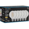 Mexen Vintis 6x żarówka filament LED E27, G95, 10W, Ciepła - 2700K, 1320 lm, clear - L157-E27-1027-00x06