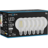 Mexen Vintis 6x żarówka filament LED E27, G95, 10W, Neutralna - 4000K, 1320 lm, clear - L157-E27-1040-00x06