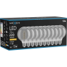 Mexen Vintis 10x żarówka filament spirala LED E27, G95, 4W, Ciepła - 2200K, 220 lm, smoke - L167-E27-0422-70x10
