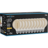 Mexen Vintis 10x żarówka filament spirala LED E27, G95, 6W, Ciepła - 2200K, 530 lm, amber - L167-E27-0622-50x10