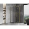 Mexen Mist-F kabina prysznicowa składana prawa 75 x 75 cm, transparent, złota - 8A6T-075-075-50-00-P