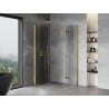 Mexen Mist-F Duo kabina prysznicowa składana lewa 95 x 80 cm, transparent, złota - 8A6-095L-080P-50-00