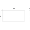 Mexen Brill-S panel sufitowy LED natynkowy 120 x 60 cm, 60W, Neutralna - 4000K, 7200 lm, biały - L207-120-060-6040-20