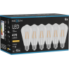 Mexen Vintis 6x żarówka filament LED E27, ST64, 4W, Ciepła - 2200K, 470 lm, clear - L152-E27-0422-00x06