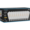 Mexen Vintis 10x żarówka filament LED E27, ST64, 4W, Ciepła - 2200K, 470 lm, clear - L152-E27-0422-00x10
