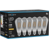 Mexen Vintis 6x żarówka filament LED E27, ST64, 4W, Ciepła - 2200K, 300 lm, smoke - L152-E27-0422-70x06