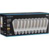 Mexen Vintis 10x żarówka filament LED E27, ST64, 4W, Ciepła - 2700K,  300 lm, smoke - L152-E27-0427-70x10