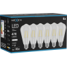 Mexen Vintis 6x żarówka filament LED E27, ST64, 4W, Neutralna - 4000K, 470 lm, clear - L152-E27-0440-00x06