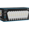 Mexen Vintis 10x żarówka filament LED E27, ST64, 4W, Zimna - 6500K, 470 lm, clear - L152-E27-0465-00x10