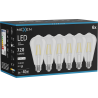 Mexen Vintis 6x żarówka filament LED E27, ST64, 6W, Neutralna - 4000K, 720 lm, clear - L152-E27-0640-00x06