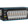 Mexen Vintis 10x żarówka filament LED E27, ST64, 8W, Ciepła - 2200K, 600 lm, smoke - L152-E27-0822-70x10