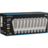 Mexen Vintis 10x żarówka filament LED E27, ST64, 8W, Ciepła - 2700K, 680 lm, smoke - L152-E27-0827-70x10