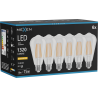 Mexen Vintis 6x żarówka filament LED E27, ST64, 10W, Ciepła - 2200K, 1320 lm, clear - L152-E27-1022-00x06