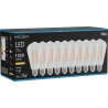 Mexen Vintis 10x żarówka filament LED E27, ST64, 10W, Ciepła - 2200K, 1320 lm, clear - L152-E27-1022-00x10