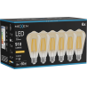 Mexen Vintis 6x żarówka filament LED E27, ST64, 10W, Ciepła - 2200K, 910 lm, amber - L152-E27-1022-50x06
