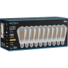 Mexen Vintis 10x żarówka filament LED E27, ST64, 10W, Ciepła - 2200K, 780 lm, smoke - L152-E27-1022-70x10