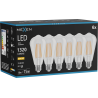 Mexen Vintis 6x żarówka filament LED E27, ST64, 10W, Ciepła - 2700K, 1320 lm, clear - L152-E27-1027-00x06