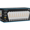 Mexen Vintis 10x żarówka filament LED E27, ST64, 10W, Ciepła - 2700K, 1320 lm, clear - L152-E27-1027-00x10
