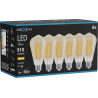 Mexen Vintis 6x żarówka filament LED E27, ST64, 10W, Ciepła - 2700K, 910 lm, amber - L152-E27-1027-50x06