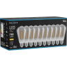 Mexen Vintis 10x żarówka filament LED E27, ST64, 10W, Ciepła - 2700K, 780 lm, smoke - L152-E27-1027-70x10