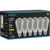 Mexen Vintis 6x żarówka filament spirala LED E27, ST64, 6W, Ciepła - 2200K, 350 lm, smoke - L162-E27-0622-70x06